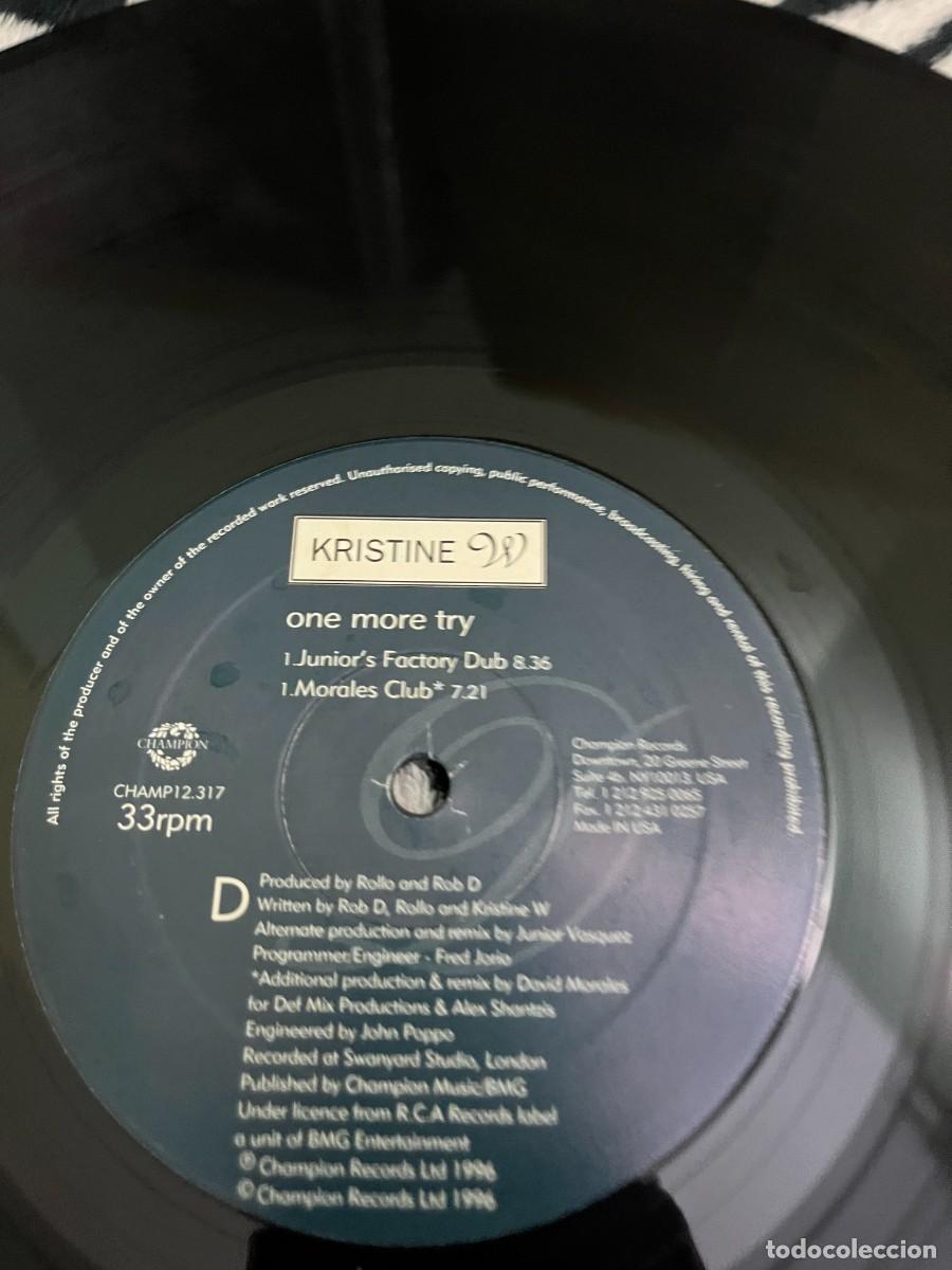 Discos de vinilo: Kristine W One More Try - Foto 4