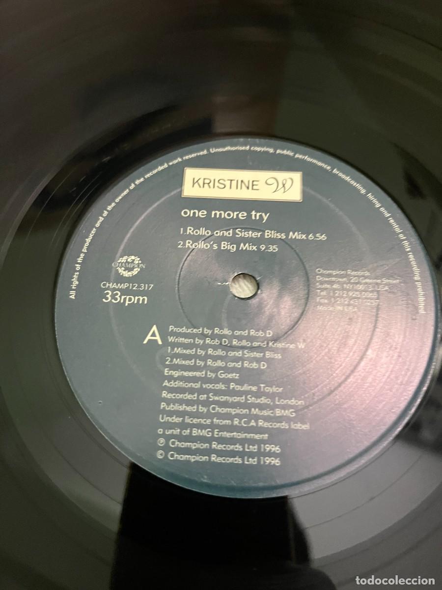 Discos de vinilo: Kristine W One More Try - Foto 6