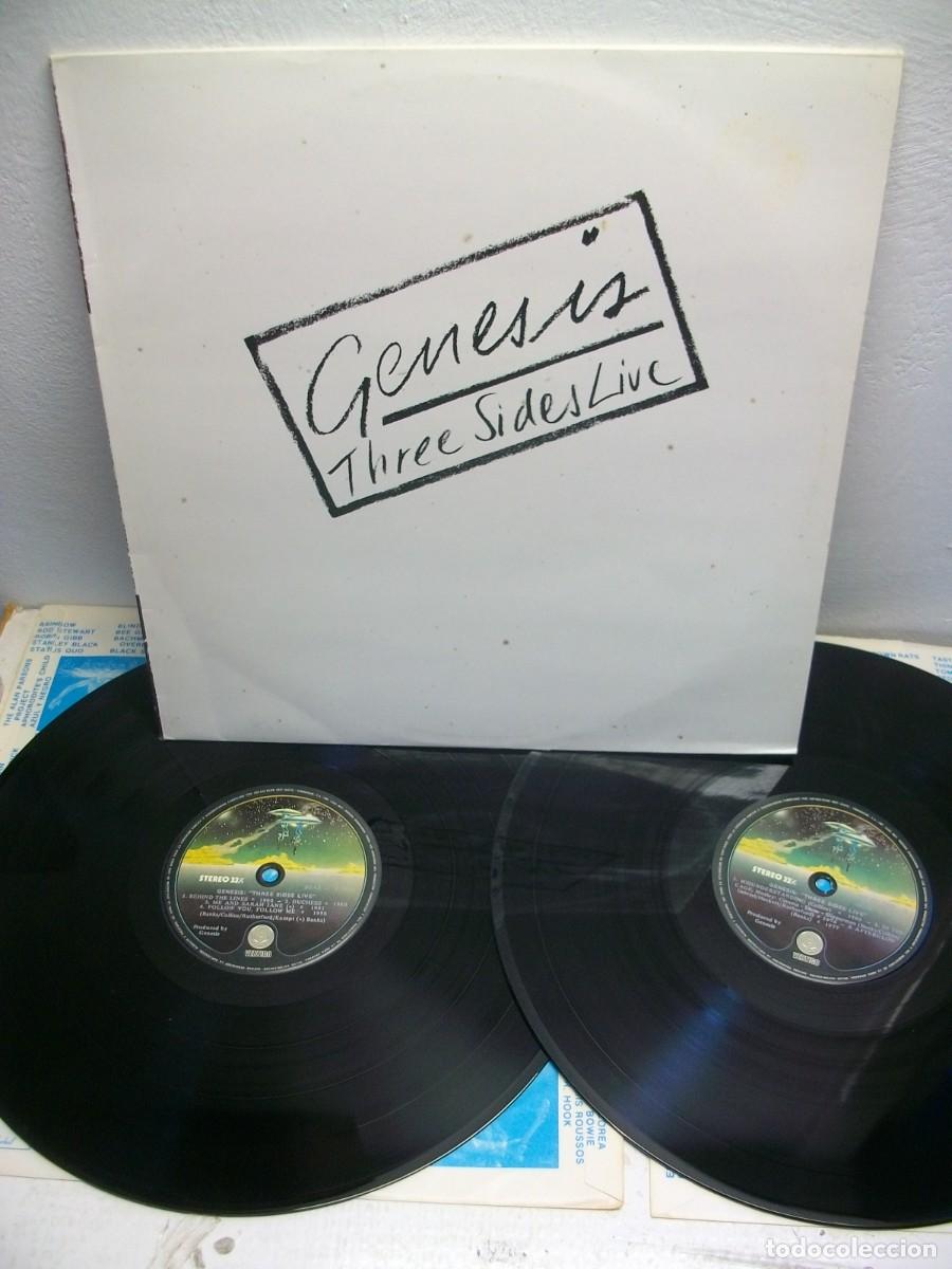 Discos de vinilo: Genesis &ndash; Three Sides Live 2 x LP 1982 - Foto 1