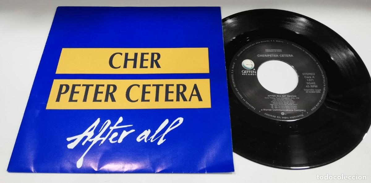 Discos de vinilo: SCO20-Cher / Peter Cetera - After All (7&rdquo;, Single, Promo) - Foto 1