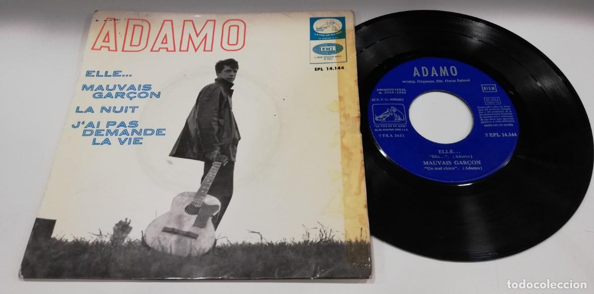 Dischi in vinile: SCO20-Adamo - Elle... / Mauvais Gar&ccedil;on / La Nuit / J'ai Pas Demande La Vie (7&rdquo;, EP)