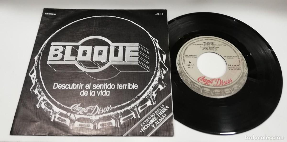 Discos de vinil: SCO20-Bloque - Descubrir El Sentido Terrible De La Vida (7&rdquo;, S/Sided, Promo)