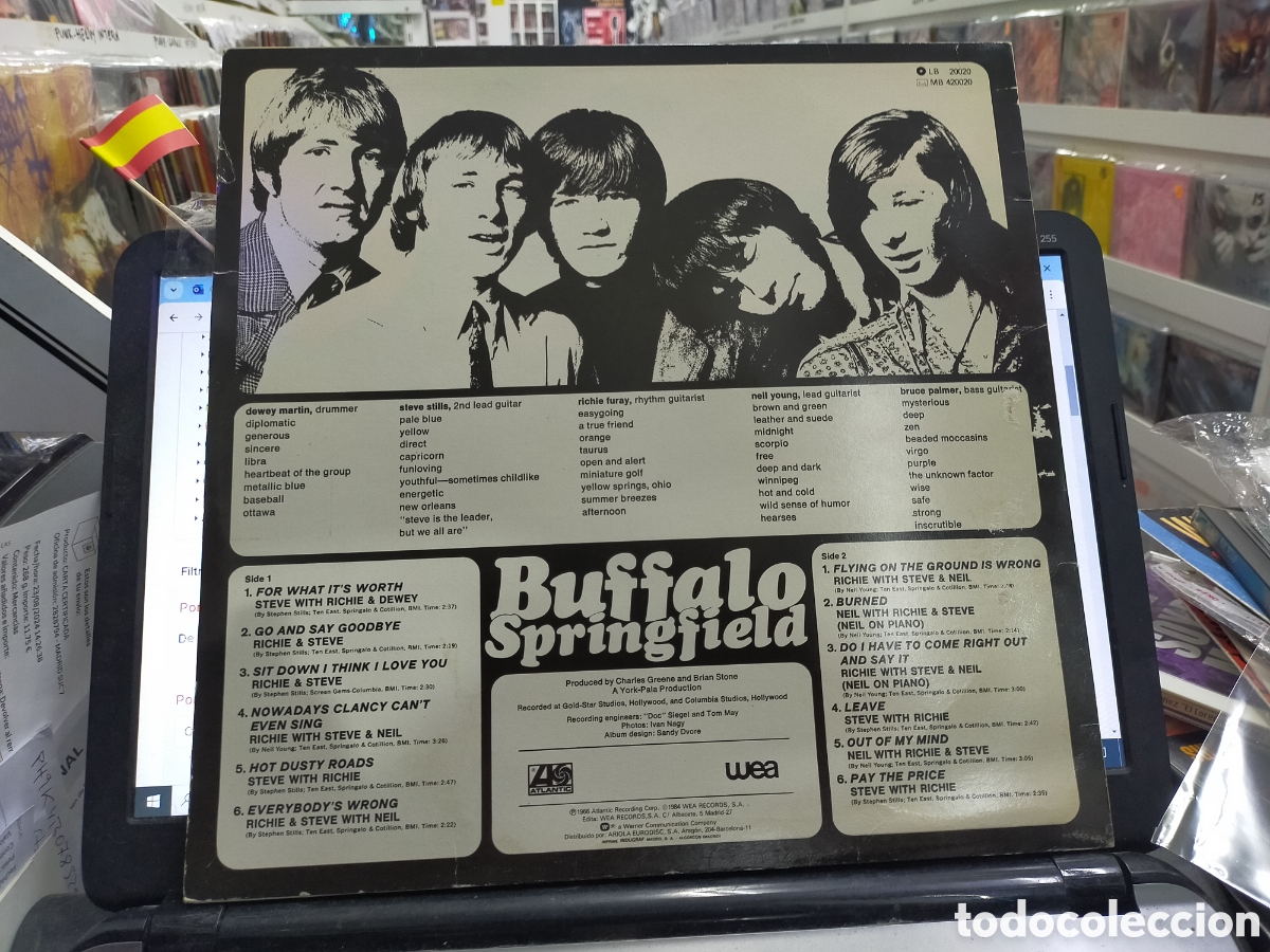 Discos de vinilo: Buffalo Springfield LP Espa&ntilde;a 1984 - Foto 2