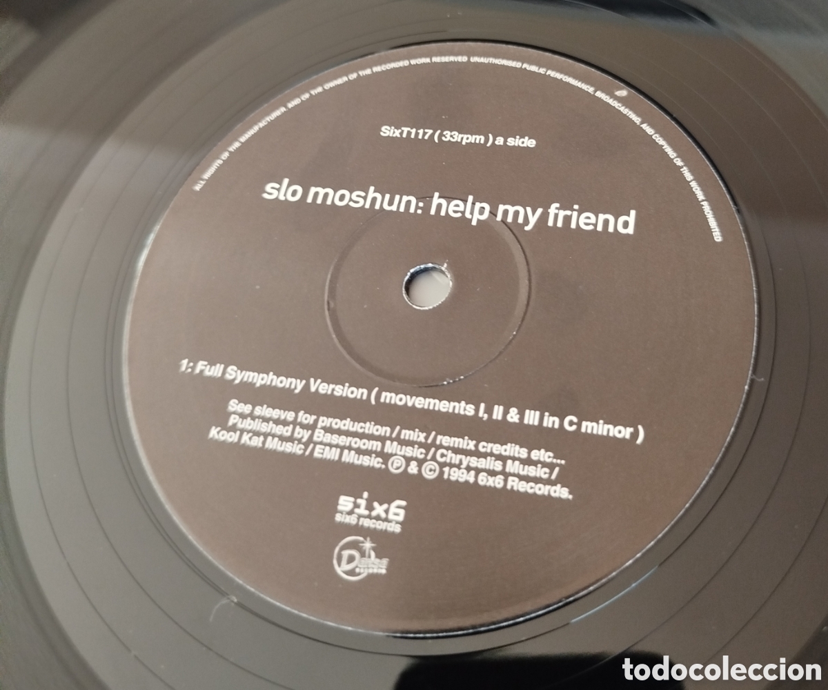 Discos de vinilo: Slo Moshun&nbsp;&lrm;&ndash;&nbsp;Help My Friend - Foto 3