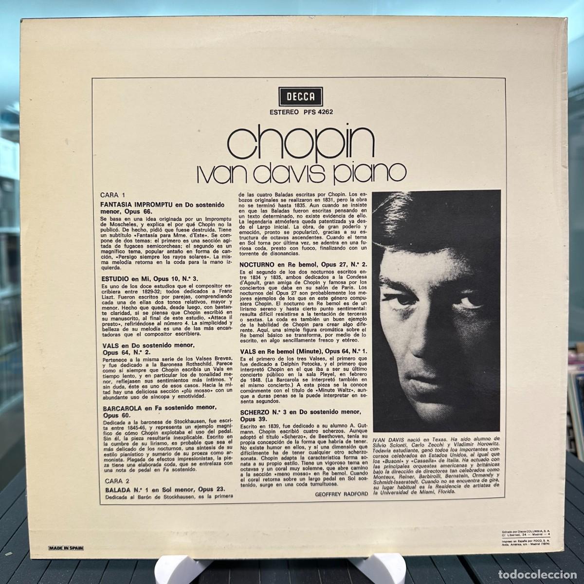 Discos de vinilo: Chopin - Ivan Davis - Chopin (LP, Album) - Foto 2