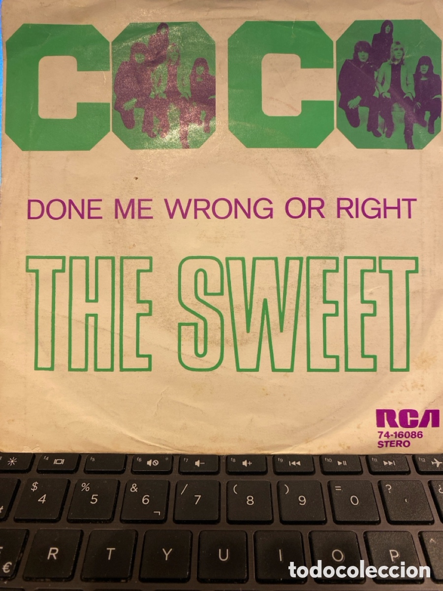 Discos de vinilo: THE SWEET - COCO + DONE ME WRONG OR RIGHT SINGLE HOLANDA - Foto 1