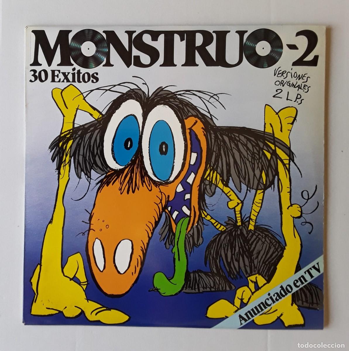 Discos de vinilo: MONSTRUO -2 (30 EXITOS) POLYSTAR 1984. DOS DISCOS VINILO 33rpm. - Foto 1