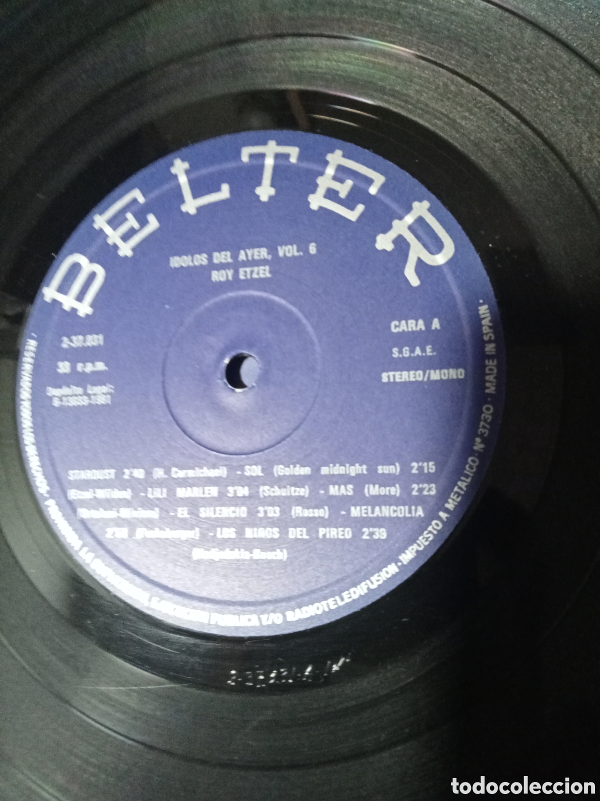 Discos de vinilo: Idolos del Ayer n&ordm; 6 Roy Etzel - Foto 3