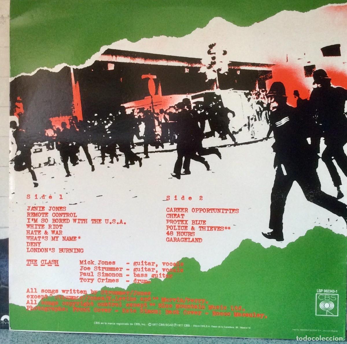 Discos de vinilo: THE CLASH // 1990 Espa&ntilde;a VG++ - Foto 2