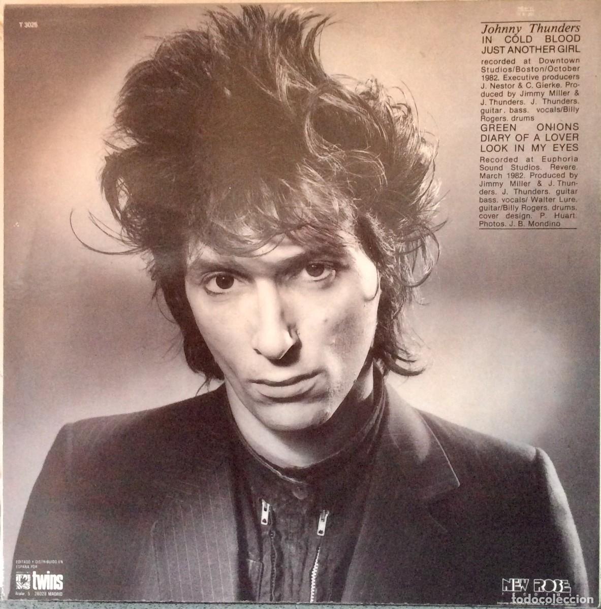 Discos de vinilo: JOHNNY THUNDERS - IN COLD BLOOD// 1986 Espa&ntilde;a (IMPECABLE) - Foto 2