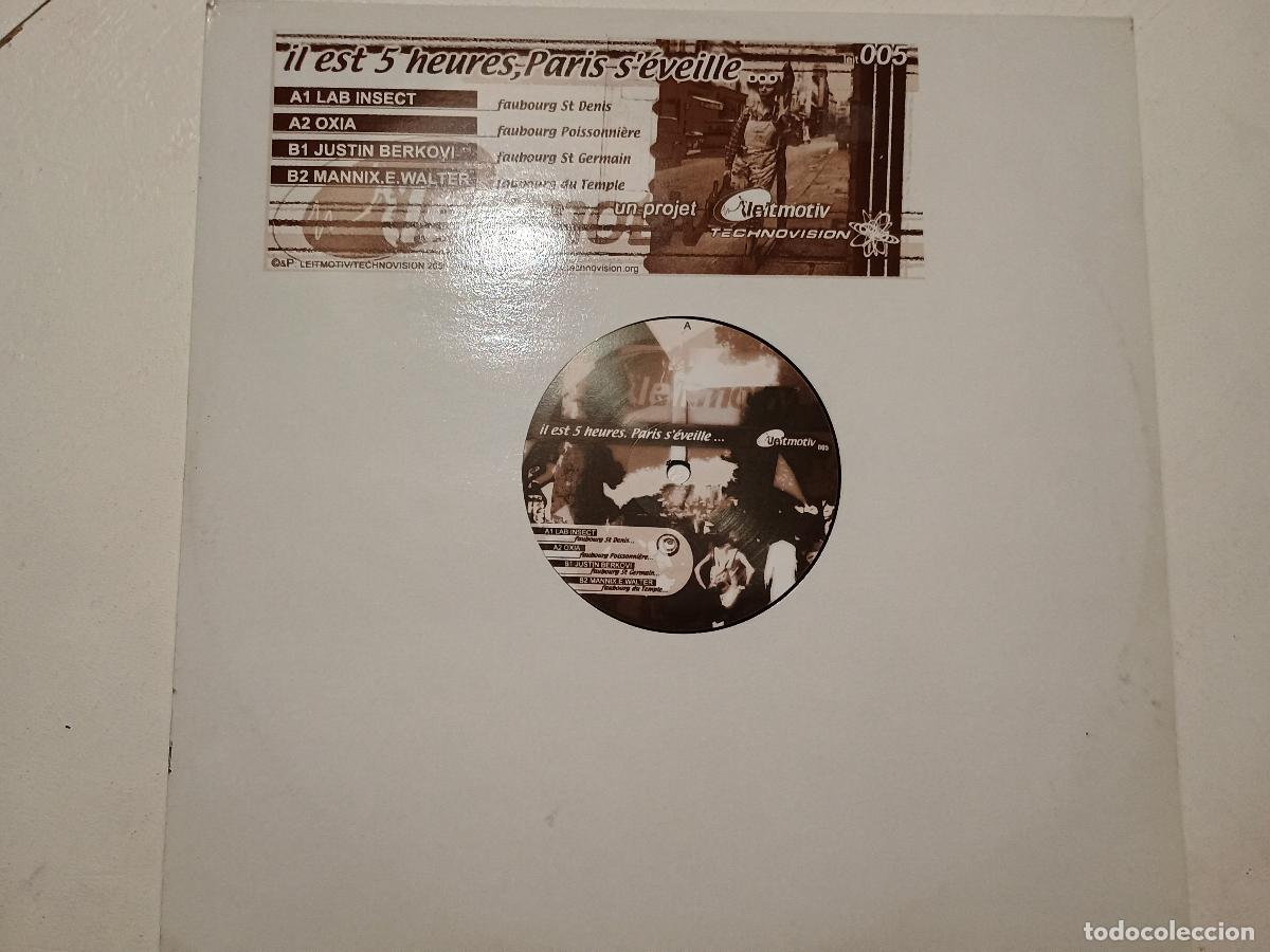 Discos de vinilo: Il Est 5 Heures, Paris SEveille... 2000 Electronic Techno - Foto 2