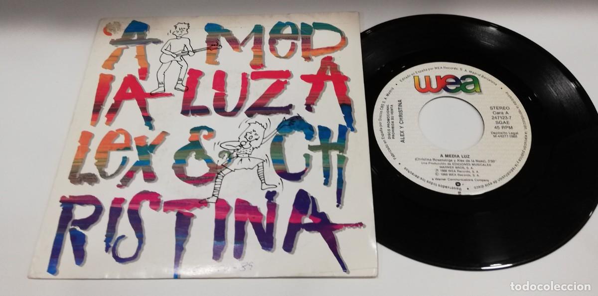 Discos de vinil: SCO21-Alex & Christina - A Media Luz (7&rdquo;, Single, Promo)
