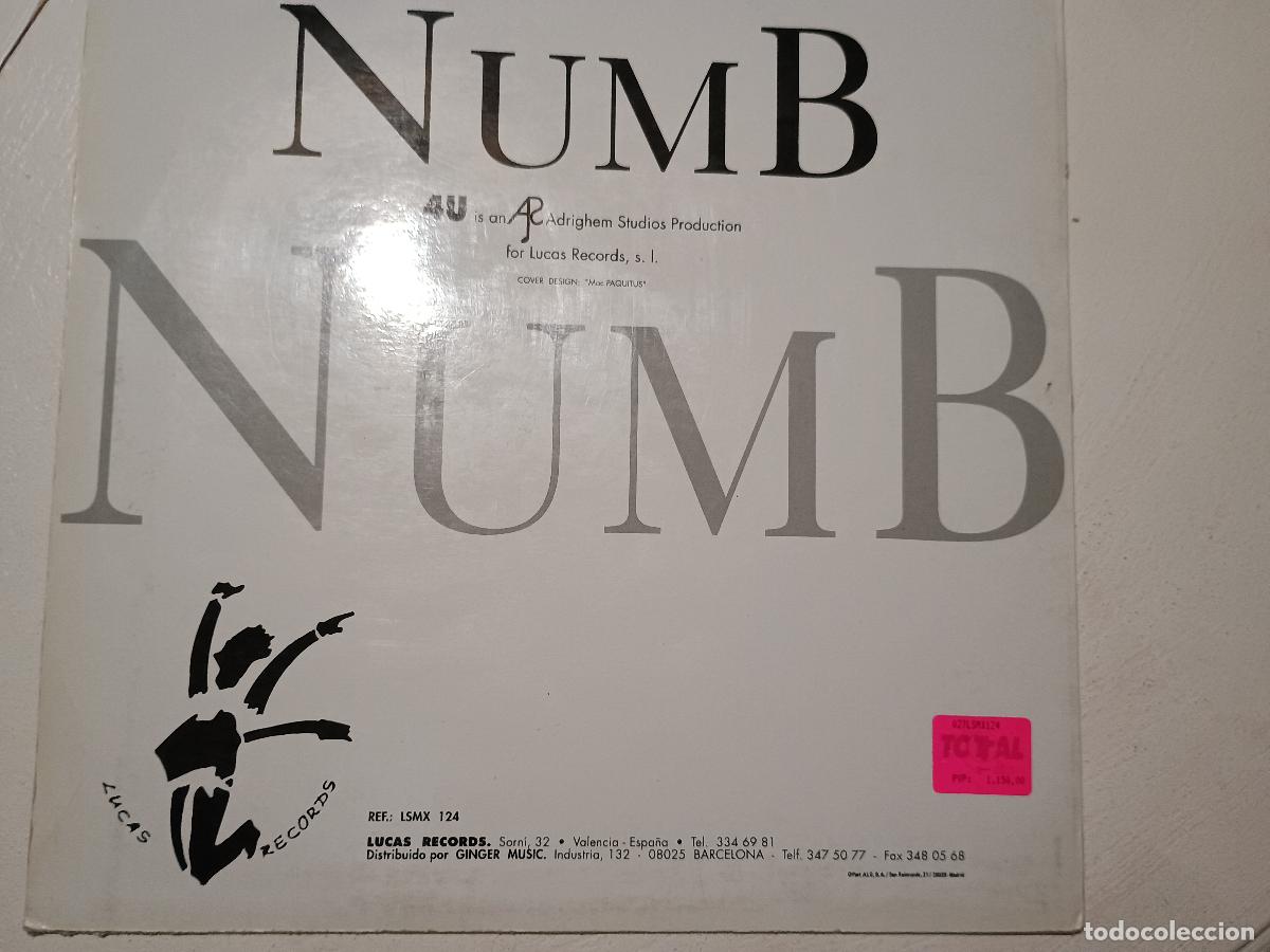 Discos de vinilo: 4 U &ndash; Numb Spain 1993 Electronic Techno - Foto 4