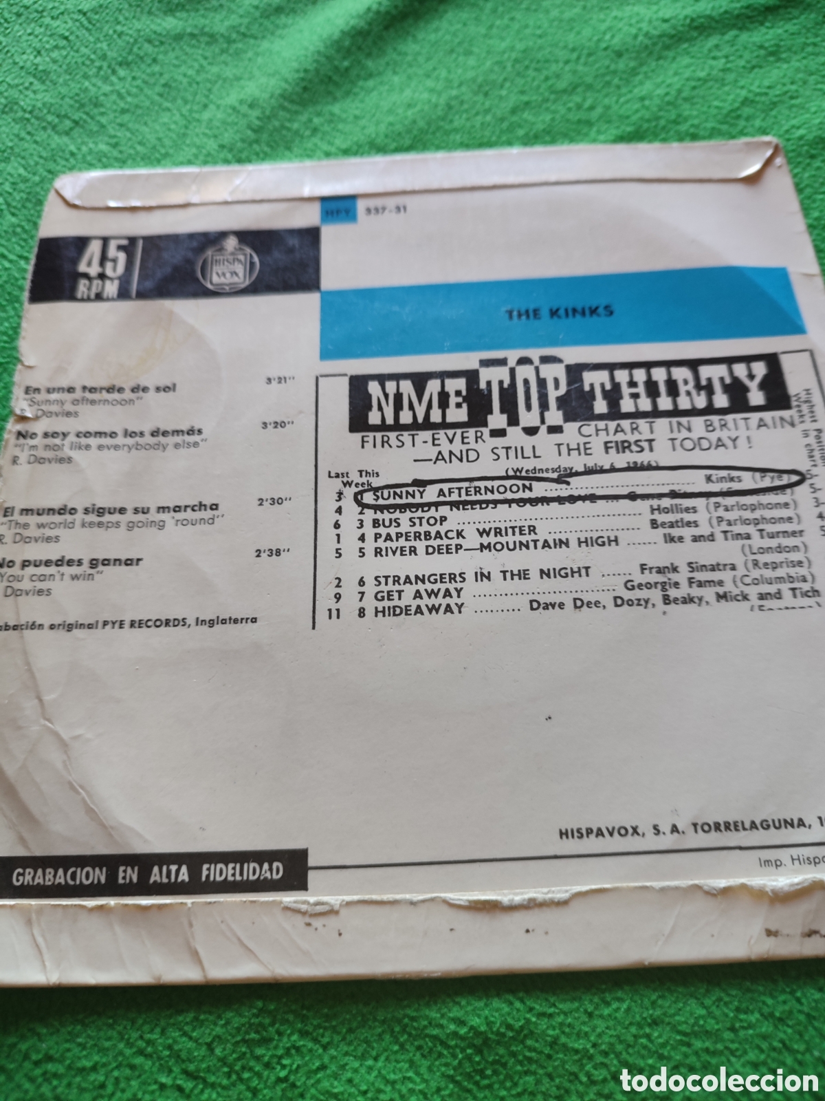 Discos de vinilo: The Kinks - Sunny afternoon + 3 Ep - Foto 2