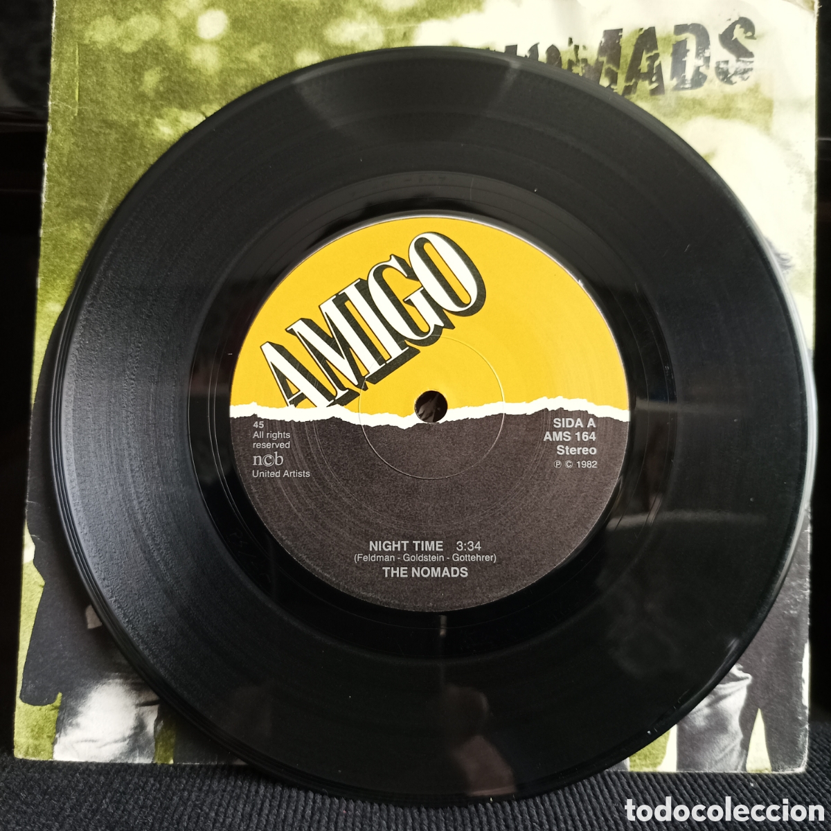 Discos de vinilo: The Nomads - Night Time 1982 Suecia - Foto 3