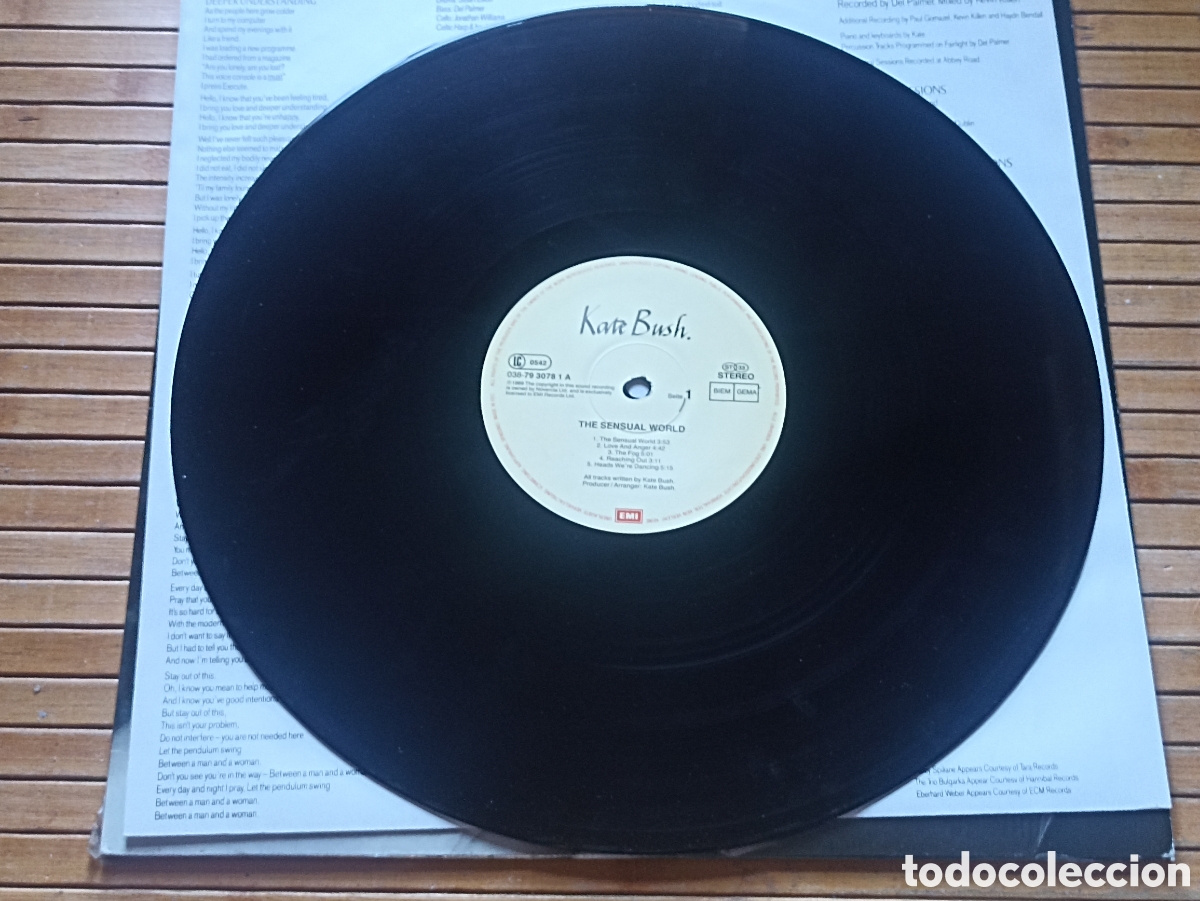 Discos de vinilo: Vinilo Kate Bush - The sensual World - Foto 3