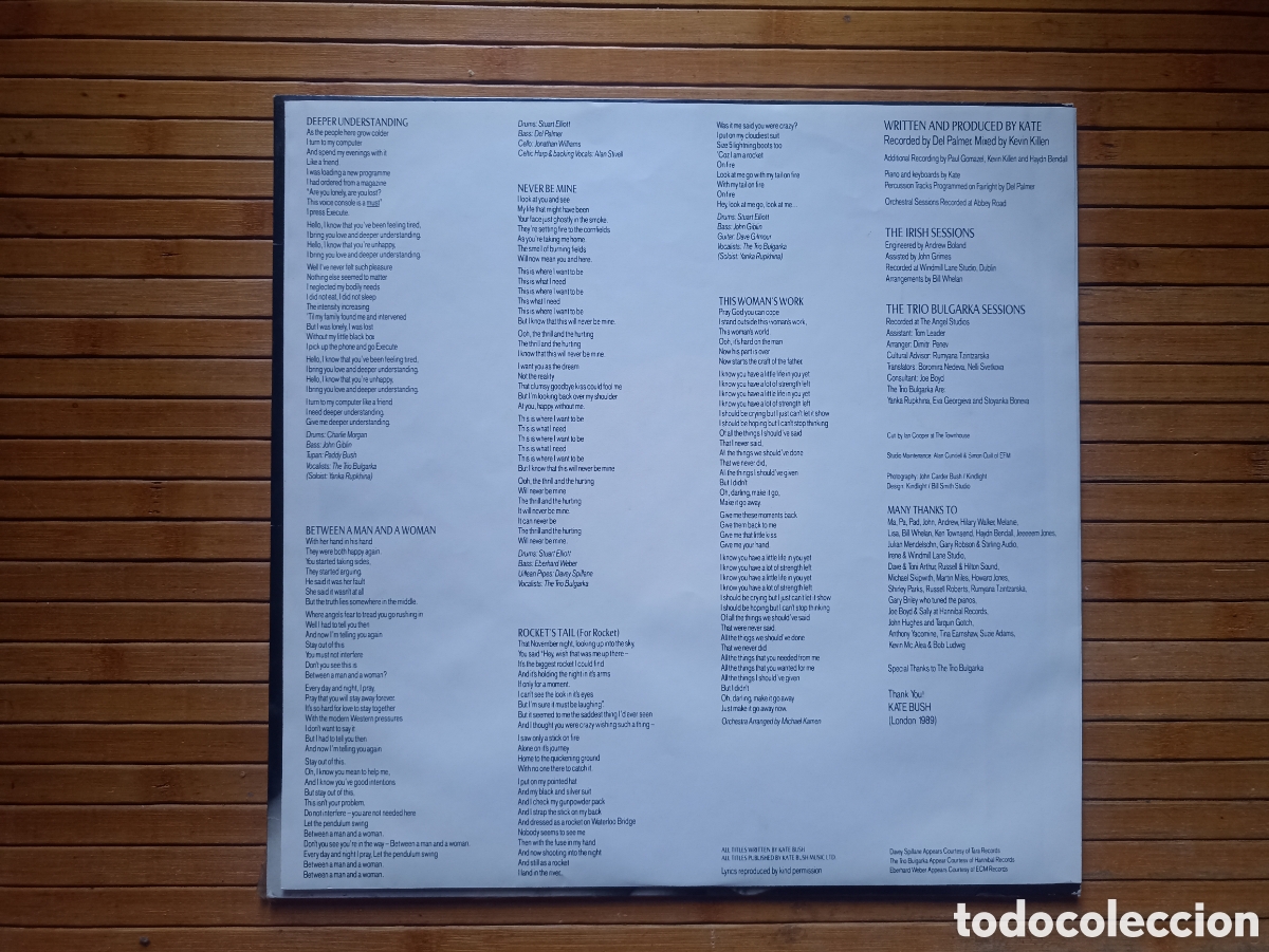 Discos de vinilo: Vinilo Kate Bush - The sensual World - Foto 6