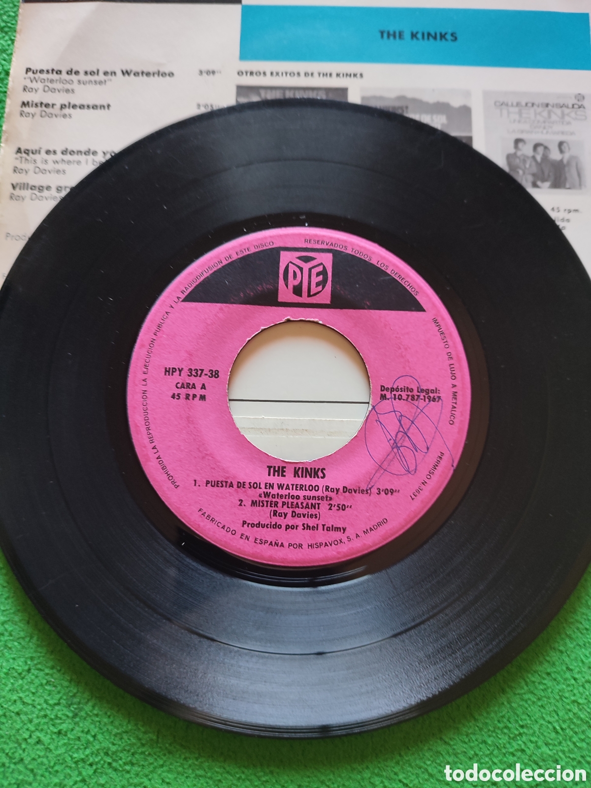 Discos de vinilo: The Kinks - Puesta de sol en Waterloo + 3 - Foto 3