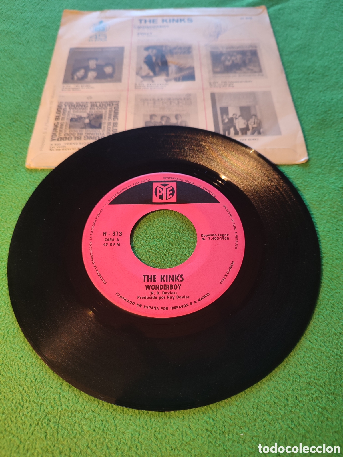 Discos de vinilo: The Kinks - Wonderboy edici&oacute;n single - Foto 2