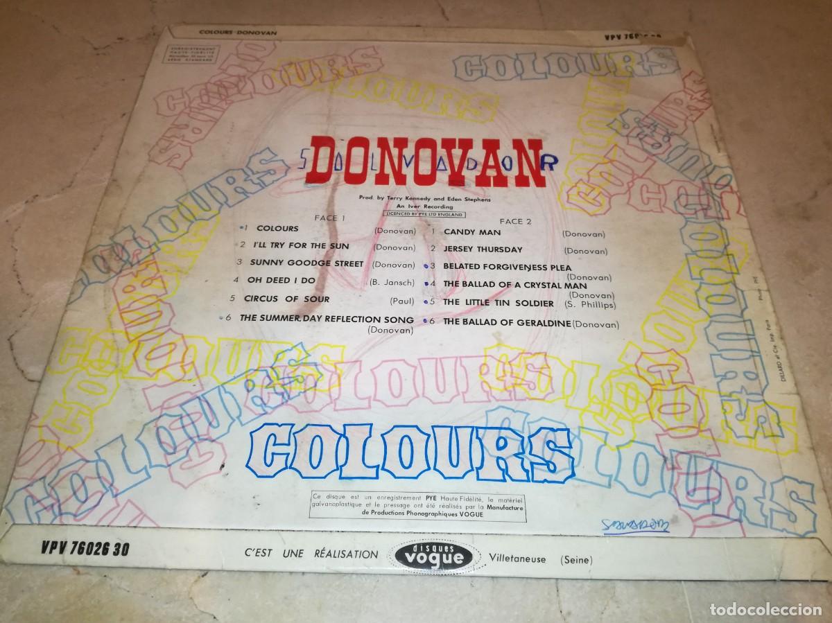 Discos de vinilo: DONOVAN-COLOURS-PRIMERA EDICI&Oacute;N 1965 - Foto 2