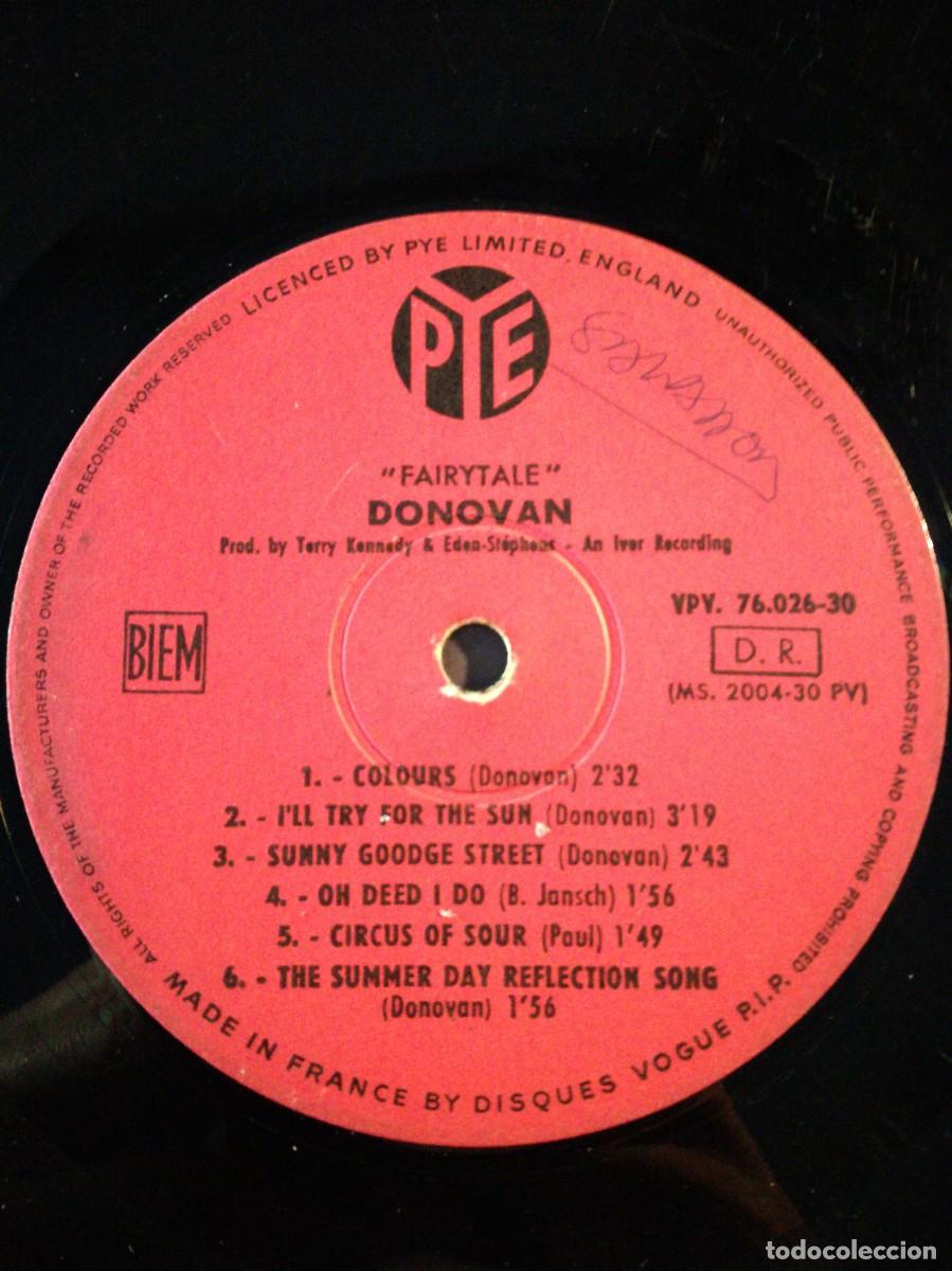 Discos de vinilo: DONOVAN-COLOURS-PRIMERA EDICI&Oacute;N 1965 - Foto 3