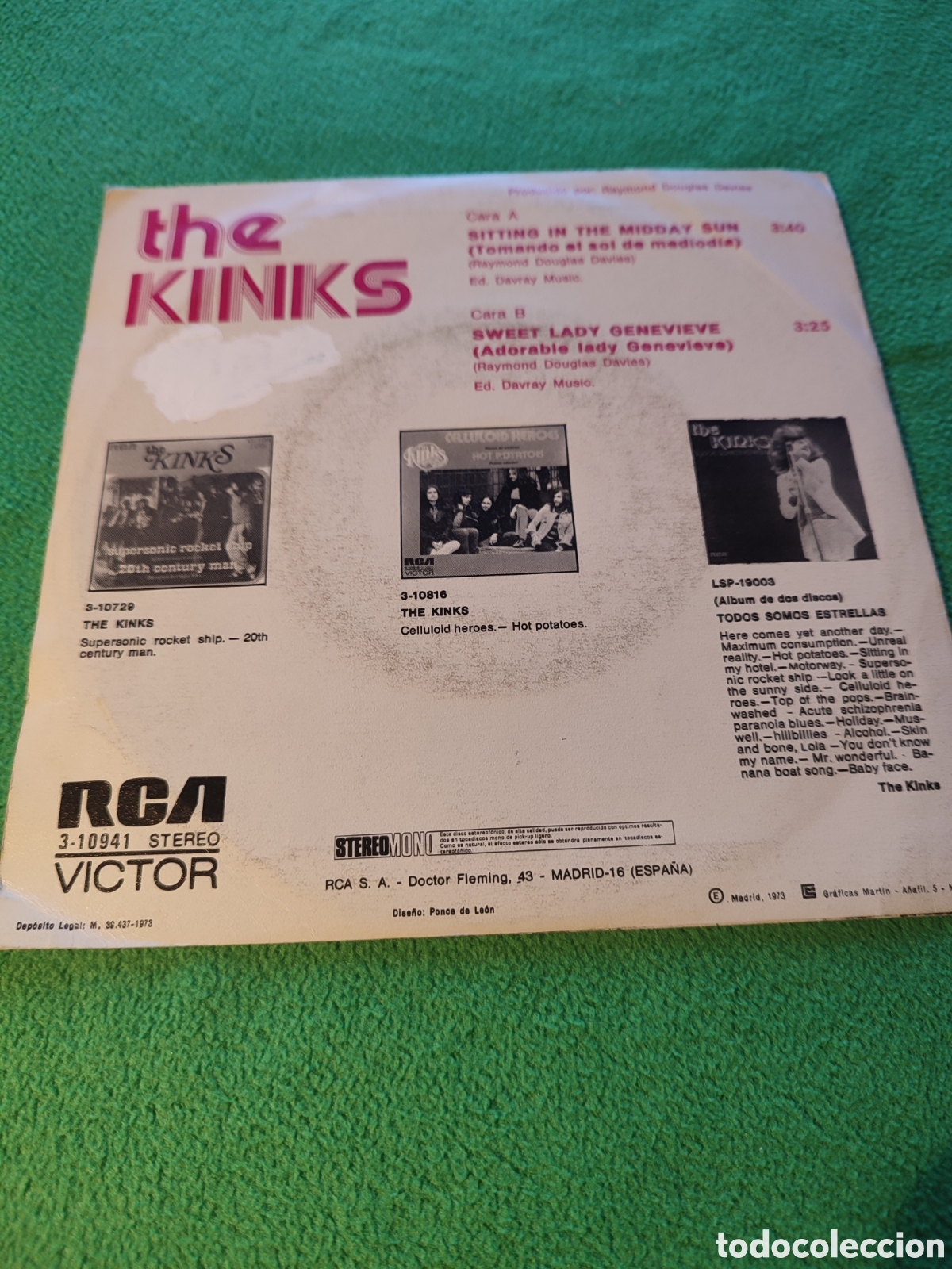 Discos de vinilo: The Kinks - Sitting in the Midday Sun - Foto 3