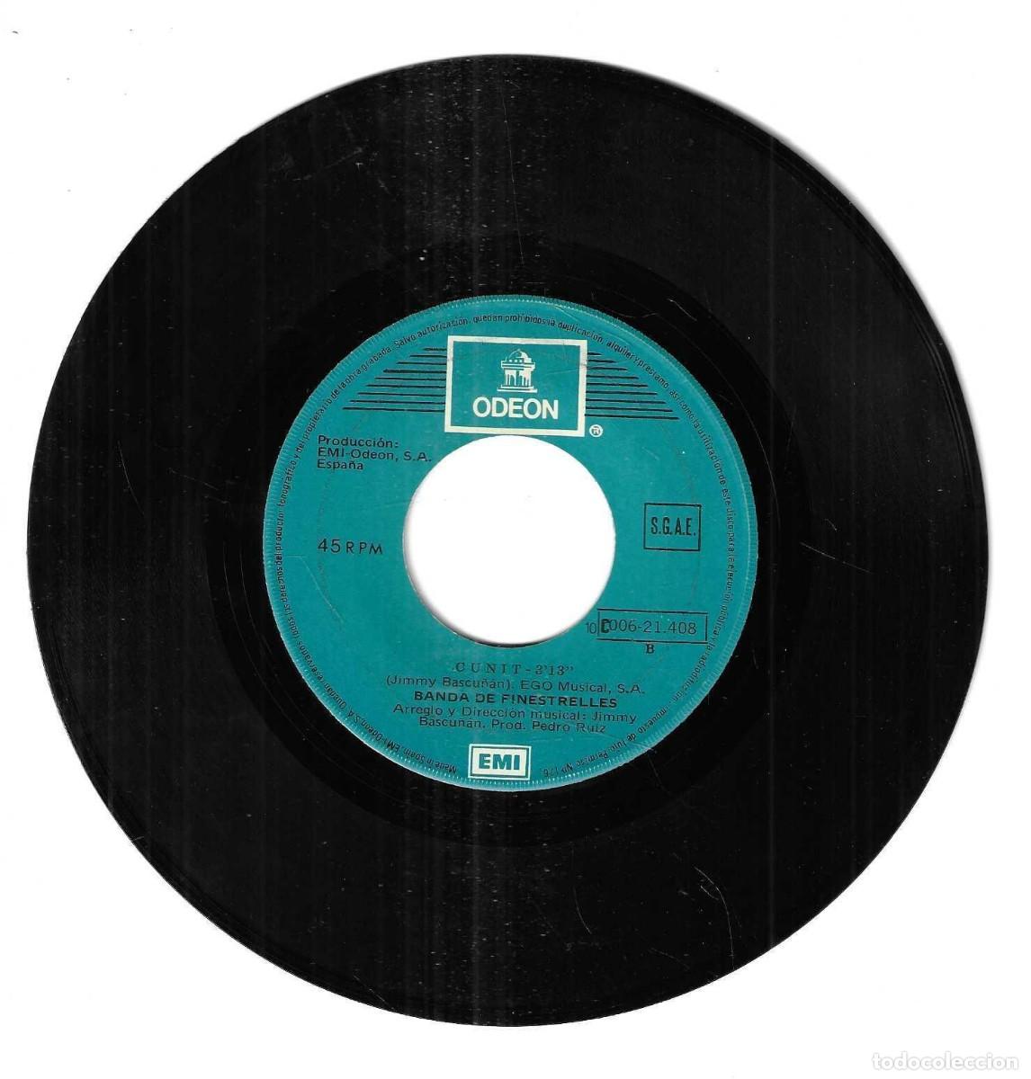Discos de vinilo: BANDA DE FINESTRELLES - EL CAMALEON - CUNIT - EMI ODEON 1977 - Foto 3