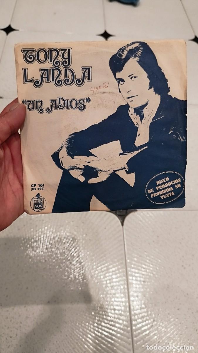 Discos de vinilo: Tony Landa - un adi&oacute;s. Single vinilo 7 &rdquo; - Foto 1