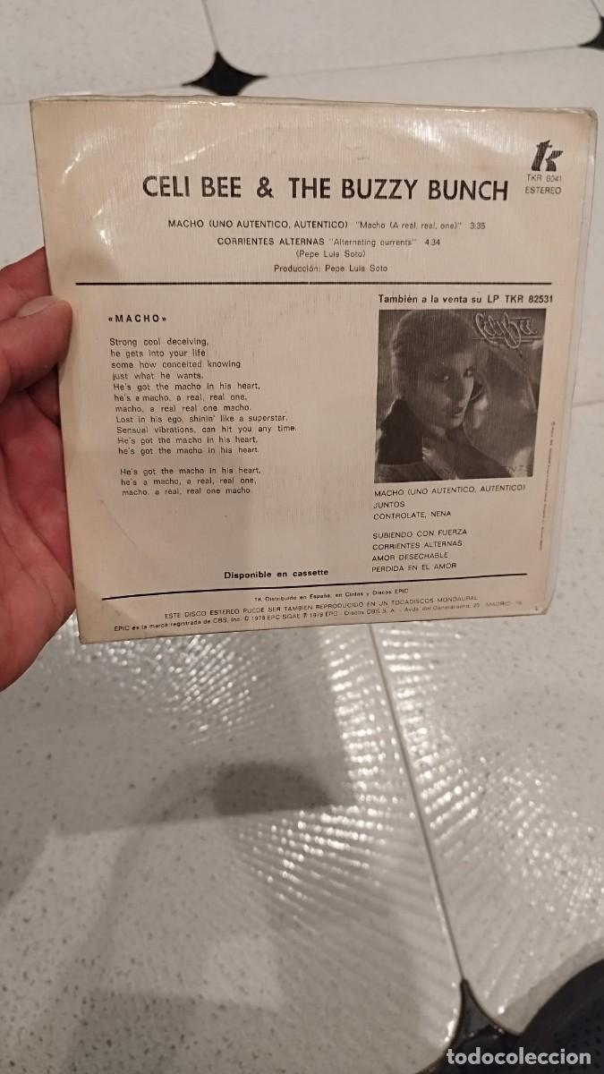 Discos de vinilo: Celi bee - Macho. Vinilo 7&rdquo; - Foto 2