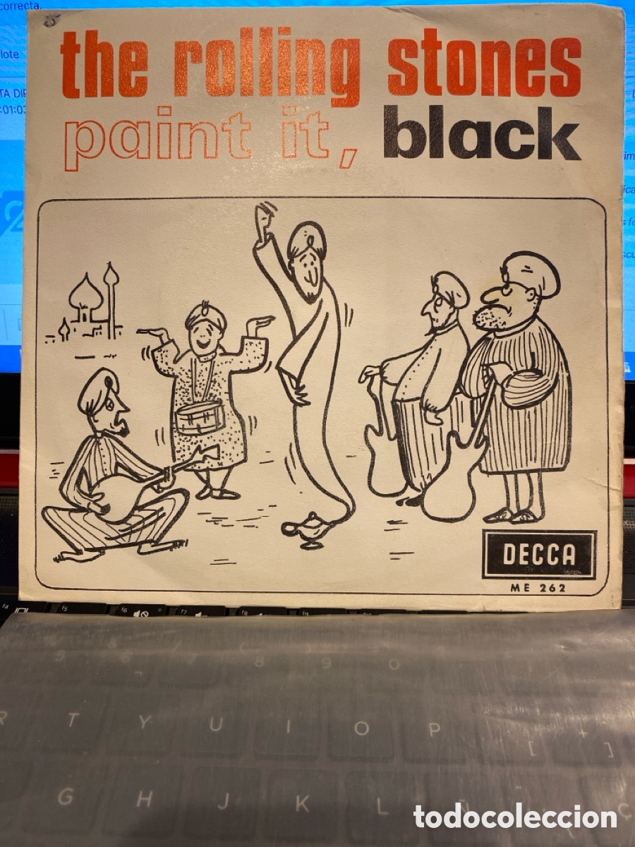 Discos de vinilo: ROLLING STONES - PAINT IT, BLACK + LONG LONG WHILE SINGLE SPAIN 1966 - Foto 1