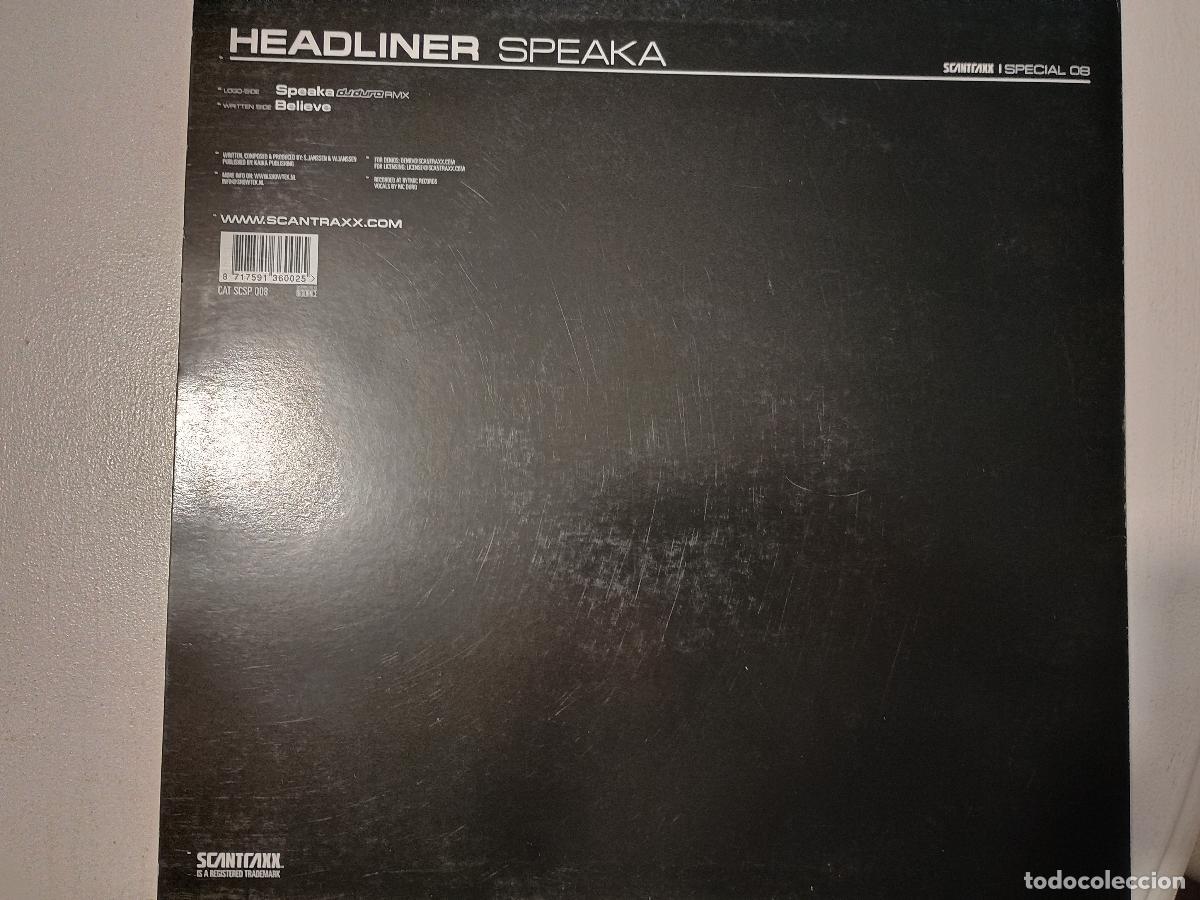 Discos de vinilo: Headliner &lrm;&ndash; Speaka Netherlands 2005 Electronic Hardstyle - Foto 2