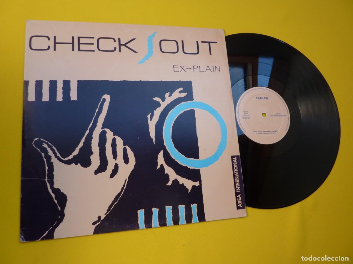 Discos de vinilo: 12&rdquo; EX-PLAIN - Check Out - SPAIN Press - PI31427 (EX-/EX-) - Foto 1