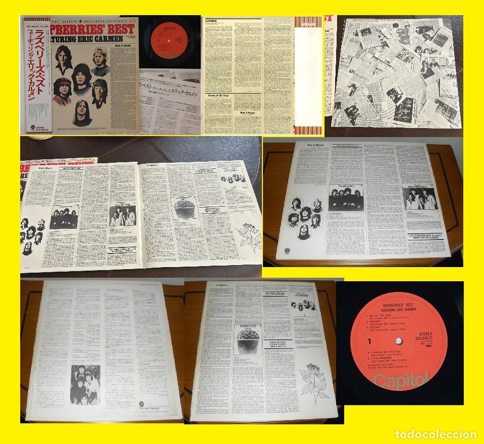 Discos de vinilo: Raspberries, Best Featuring Eric Carmen 76, RARE COMPLET EDIT JAPAN + 2 INSERTOS + OBI, IMPECABLE
