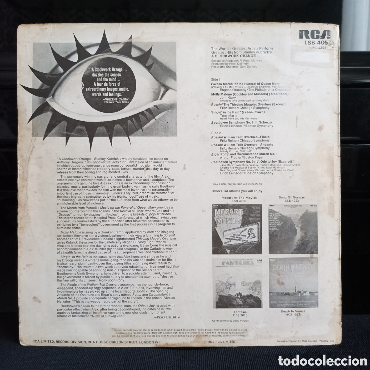 Discos de vinilo: A Clockwork Orange UK 1972 - Foto 2