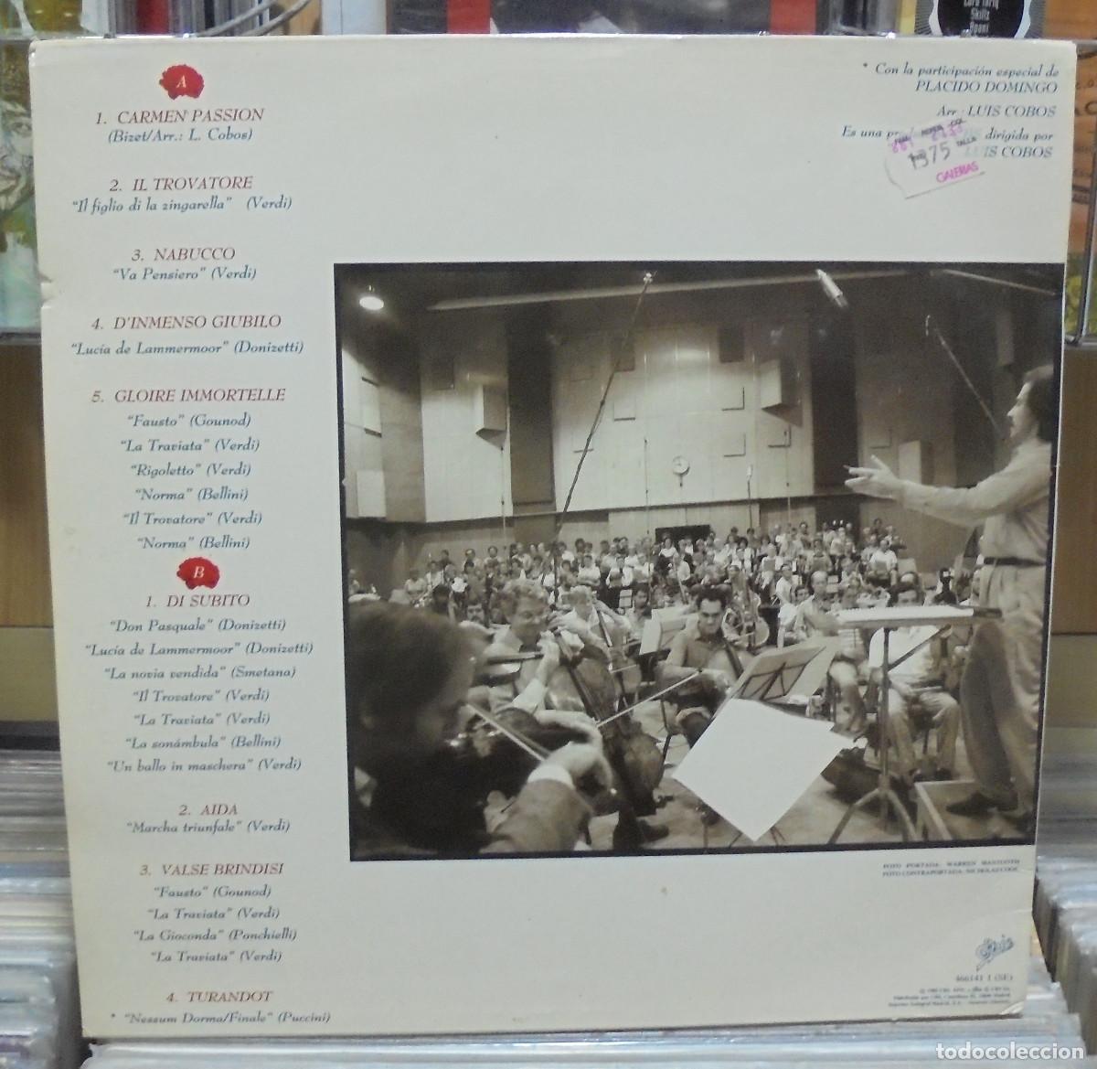 Discos de vinilo: Luis Cobos. Opera Magna. Epic 1989 -- LP - Foto 2
