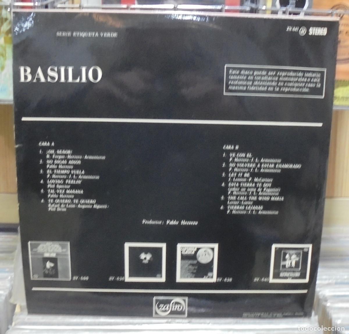 Discos de vinilo: Basilio. Zafiro 1975 -- LP - Foto 2