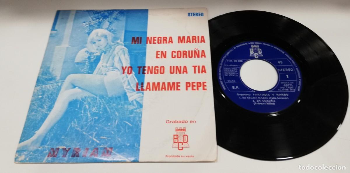 Discos de vinil: SCO21-Myriam - Mi Negra Mar&iacute;a (7&rdquo;, EP, Promo)