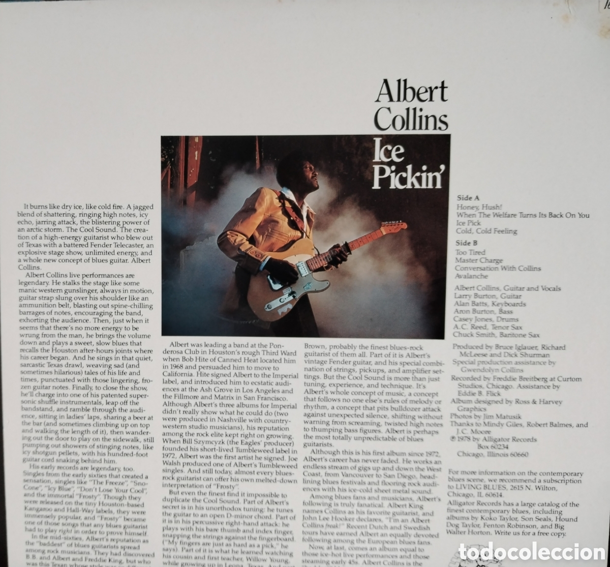 Discos de vinilo: Ice Pickin - Albert Collins - Foto 2