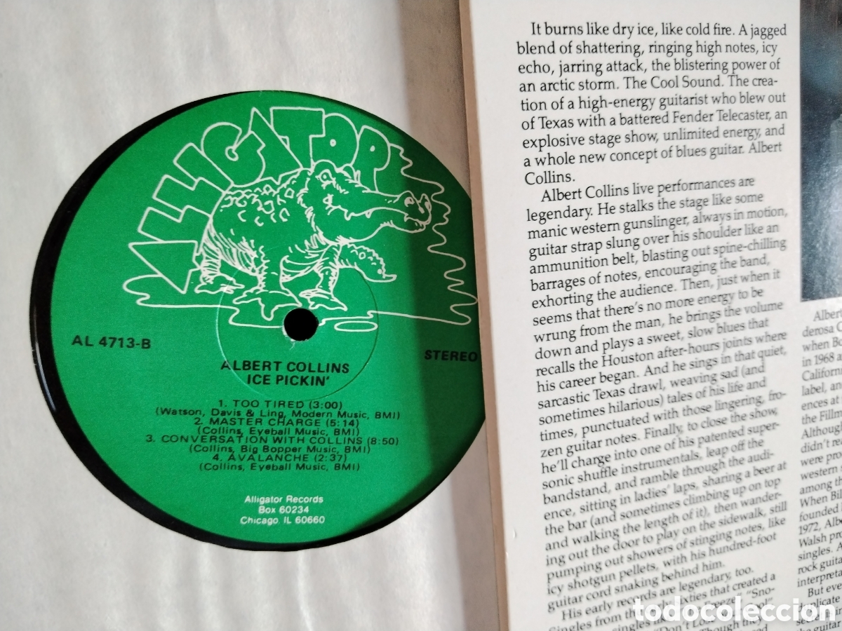Discos de vinilo: Ice Pickin - Albert Collins - Foto 3