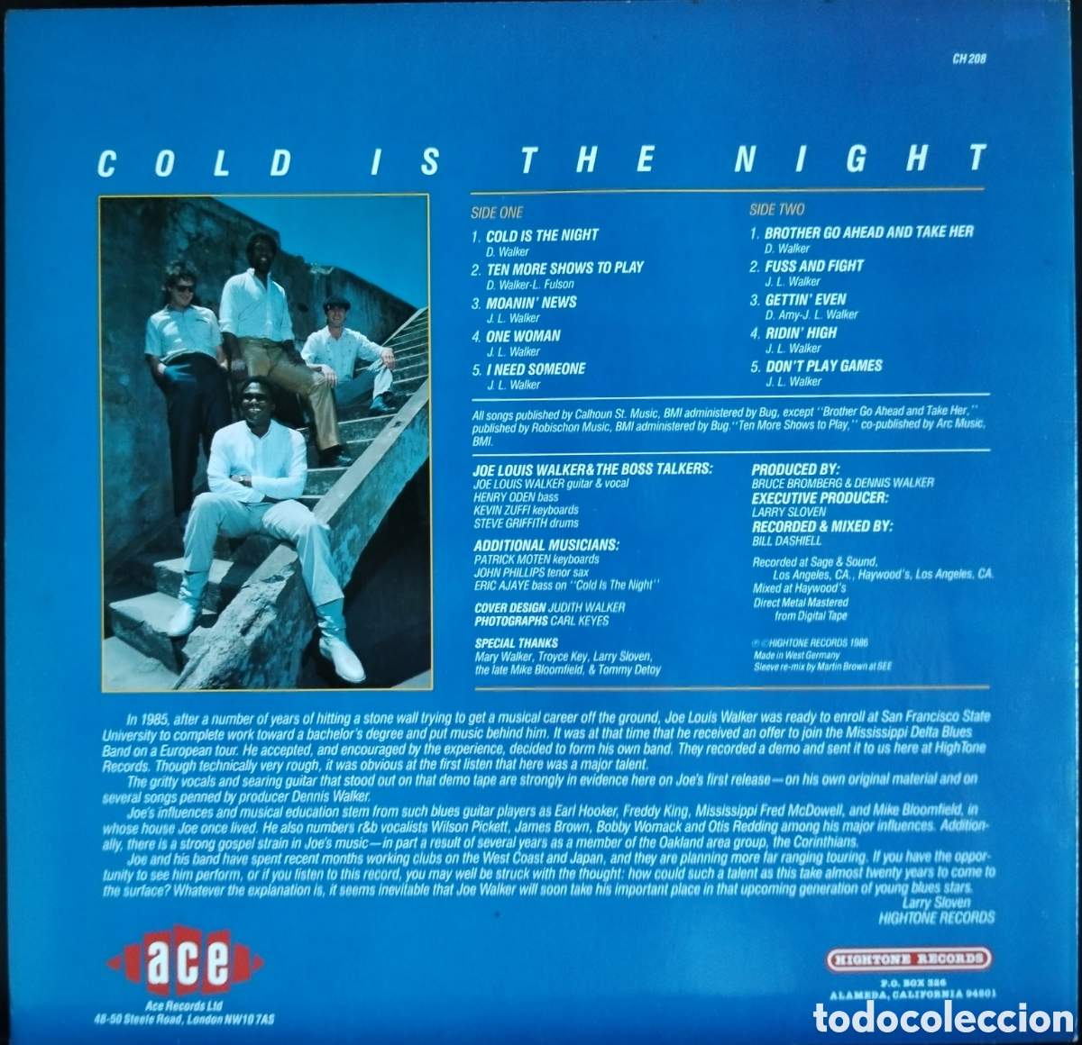 Discos de vinilo: Cold is the Night - Joe Louis Walker - Foto 2