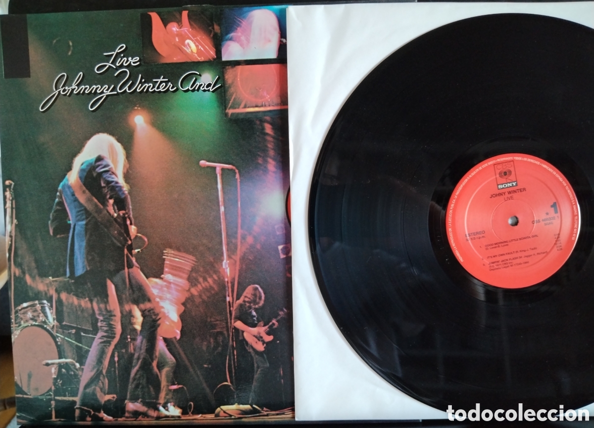 Discos de vinilo: And Live - Johnny Winter - Foto 2