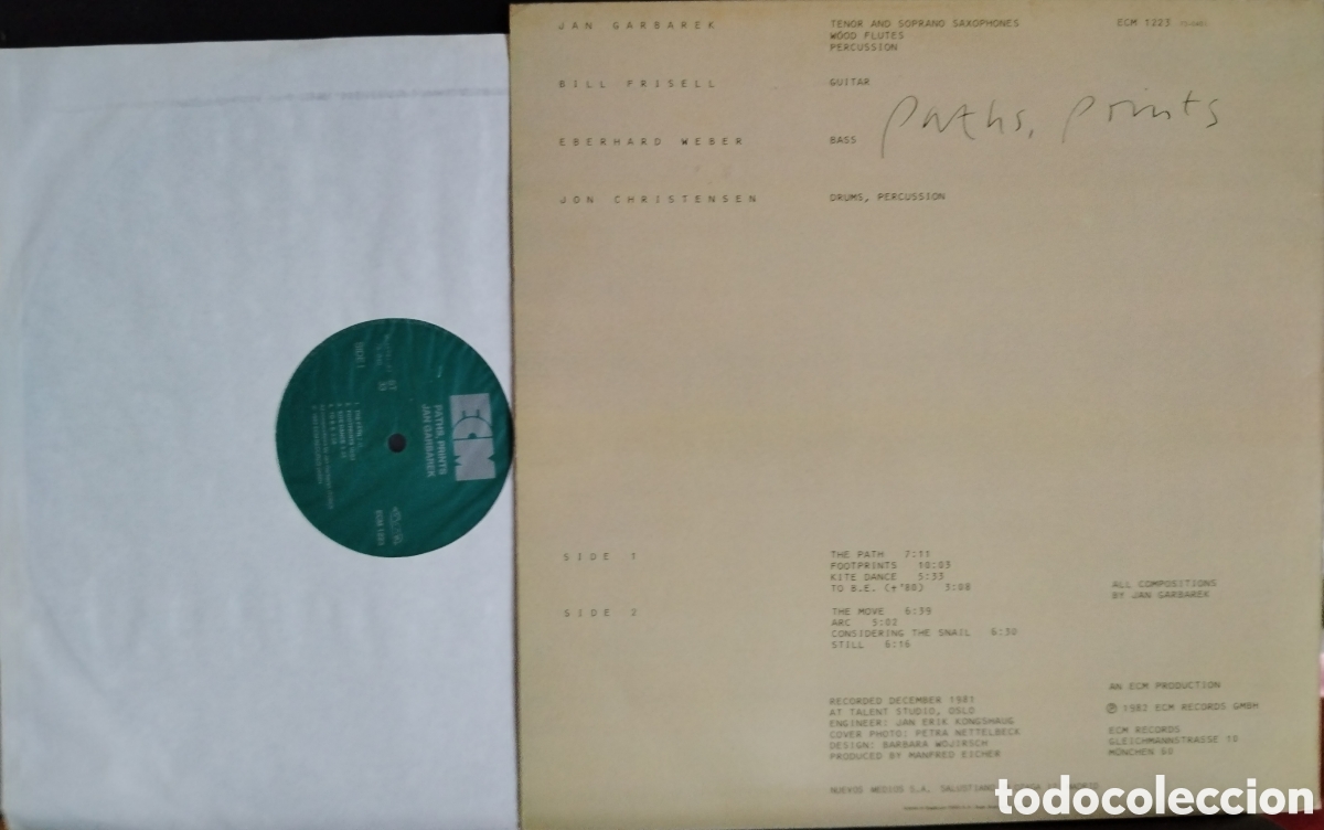 Discos de vinilo: Paths, Prints - Jan Garbarek - Foto 2
