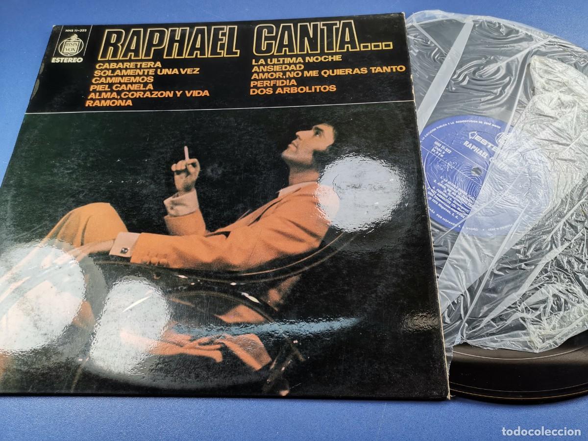 Discos de vinilo: RAPHAEL CANTA - LP - 1976 - CABARETERA Y 10 MAS - Foto 2