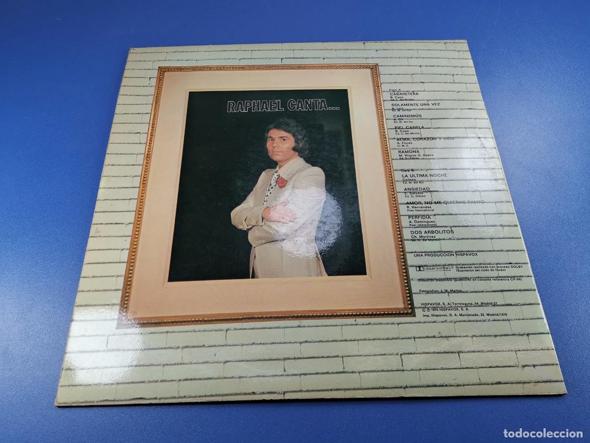 Discos de vinilo: RAPHAEL CANTA - LP - 1976 - CABARETERA Y 10 MAS - Foto 10
