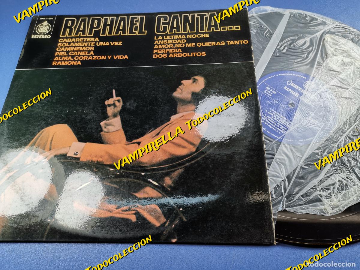 Discos de vinilo: RAPHAEL CANTA - LP - 1976 - CABARETERA Y 10 MAS - Foto 1