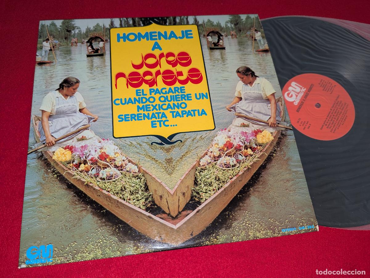 Vinyl records: ROBERTO FRANCO & MARIACHI AGUILAS Homenaje a Jorge Negrete LP 1974 Gramusic ESPA&Ntilde;A SPAIN