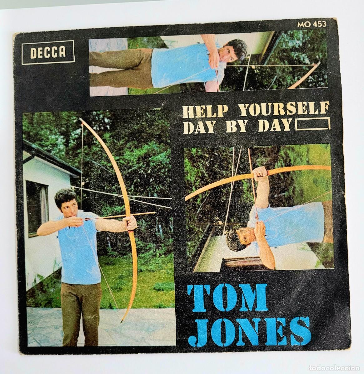 Discos de vinilo: TOM JONES. HELP YOURSELF. DAY BY DAY. VINILO. SINGLE - Foto 1