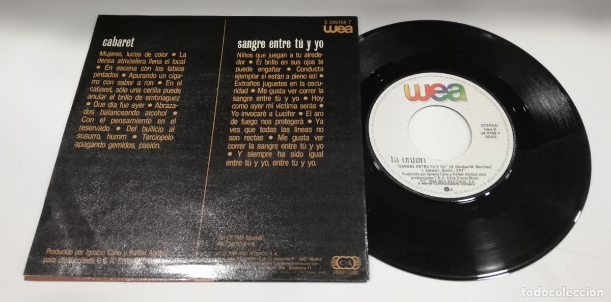 Discos de vinilo: SCO21-La Uni&oacute;n - Cabaret (7&rdquo;, Single) - Foto 2