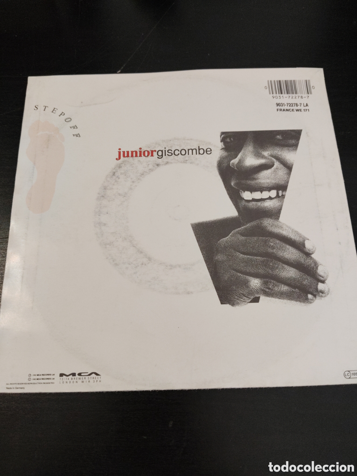 Discos de vinilo: Junior Giscombe&nbsp;&ndash;&nbsp;Step Off Vinilo 7&rdquo; 1990 Europa - Foto 2