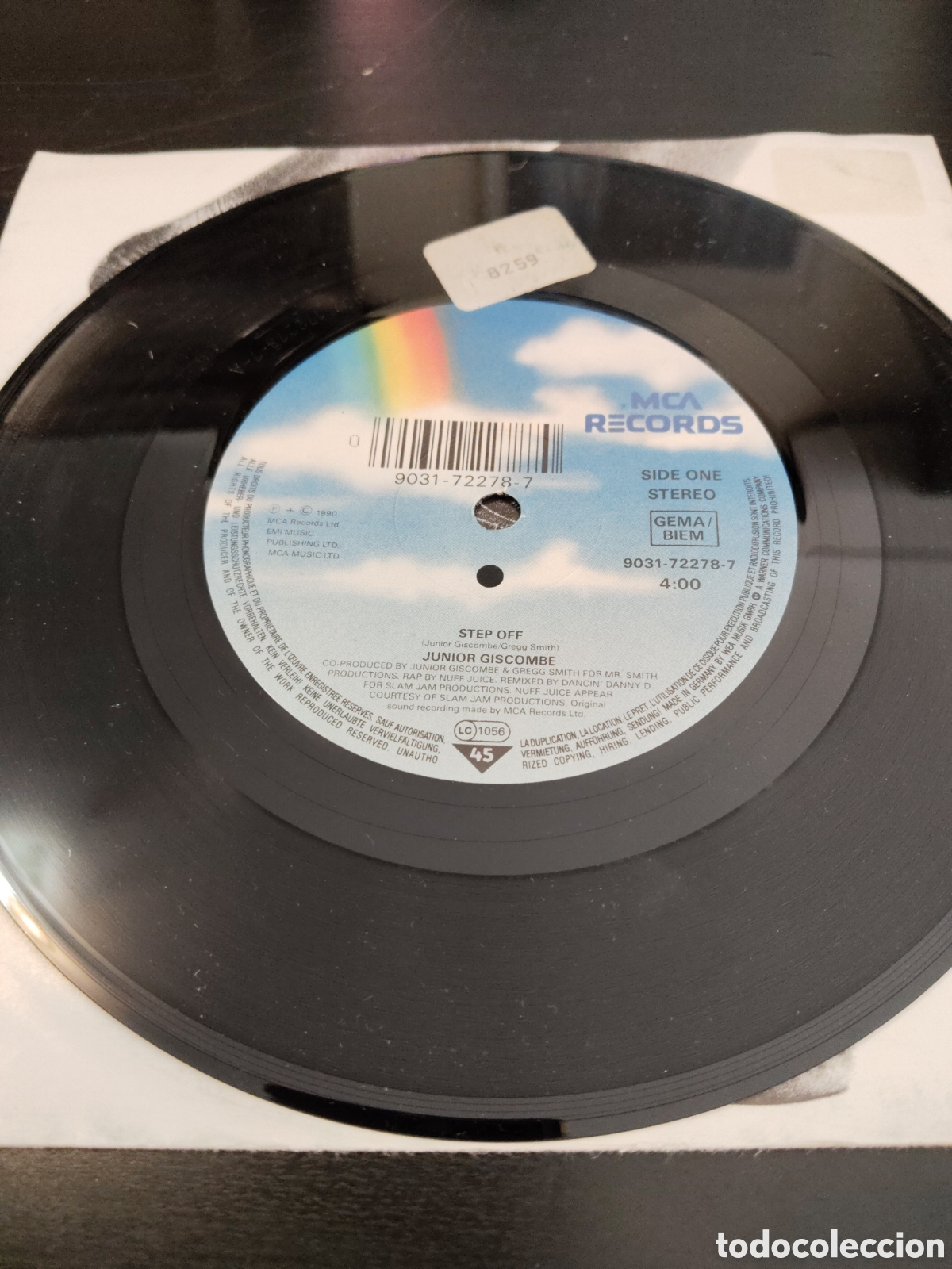 Discos de vinilo: Junior Giscombe&nbsp;&ndash;&nbsp;Step Off Vinilo 7&rdquo; 1990 Europa - Foto 3
